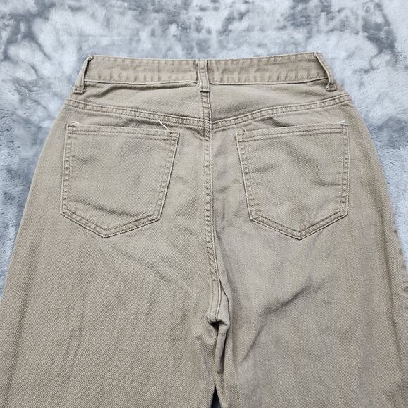 S.O.N.G. Jeans Women 5/27 Tan 90s Boyfriend Cargo Utility High Rise Straight Leg - Picture 4 of 14